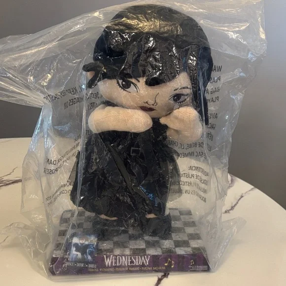 WEDNESDAY ADDAMS Dancing Wednesday Plush Doll - Picture 3 of 12